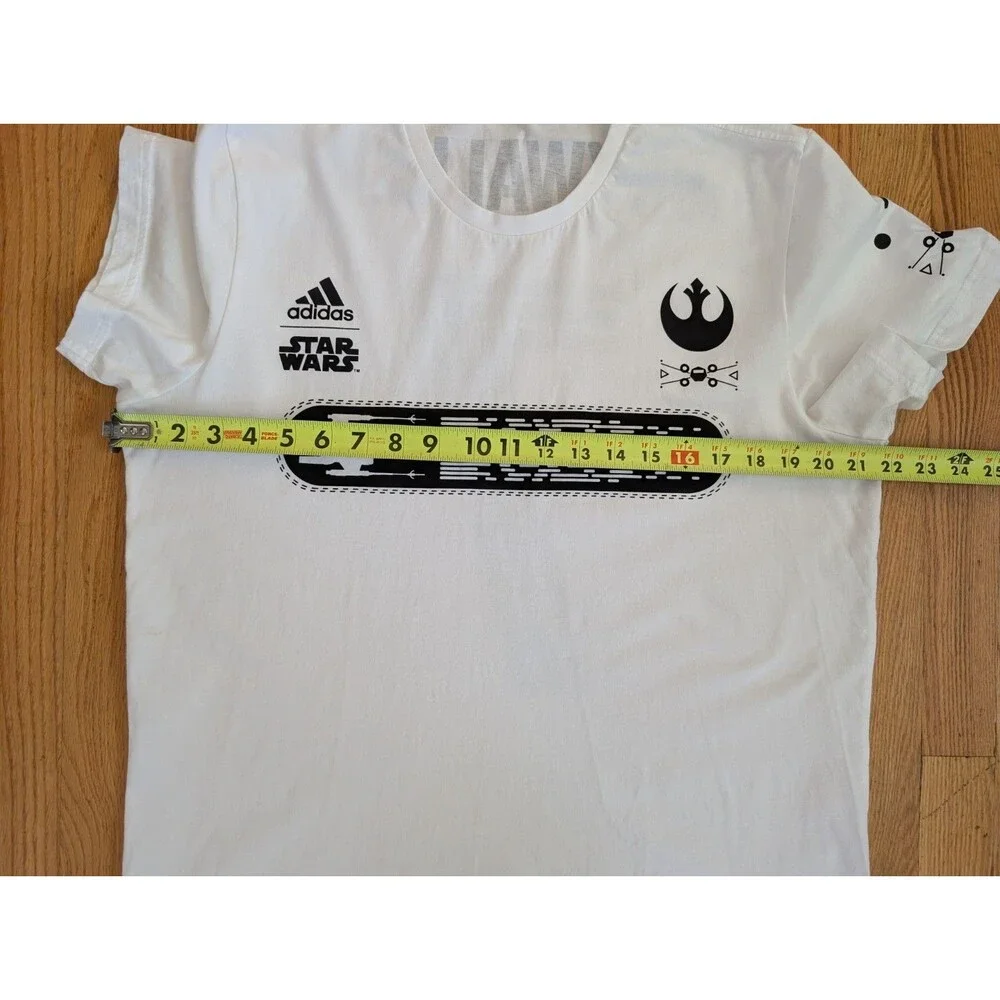 Star Wars Adidas Luke Skywalker #7 X-Wing Soccer Jersey T-Shirt Mens Large